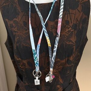Vera Bradley Lanyard Set of 2 – Palm Floral & Anchors Aweigh New with Tags